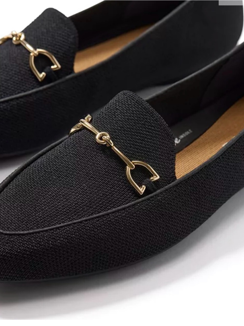 Rothy's Double Bit Knit Loafers with Gold Horsebit - Picture 2 of 7